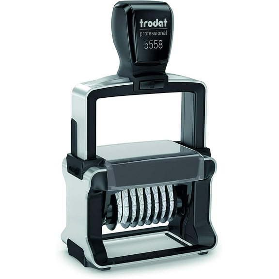 Trodat 8 Digit Self-Inking Numbering Stamp, 5mm Character Height 5mm