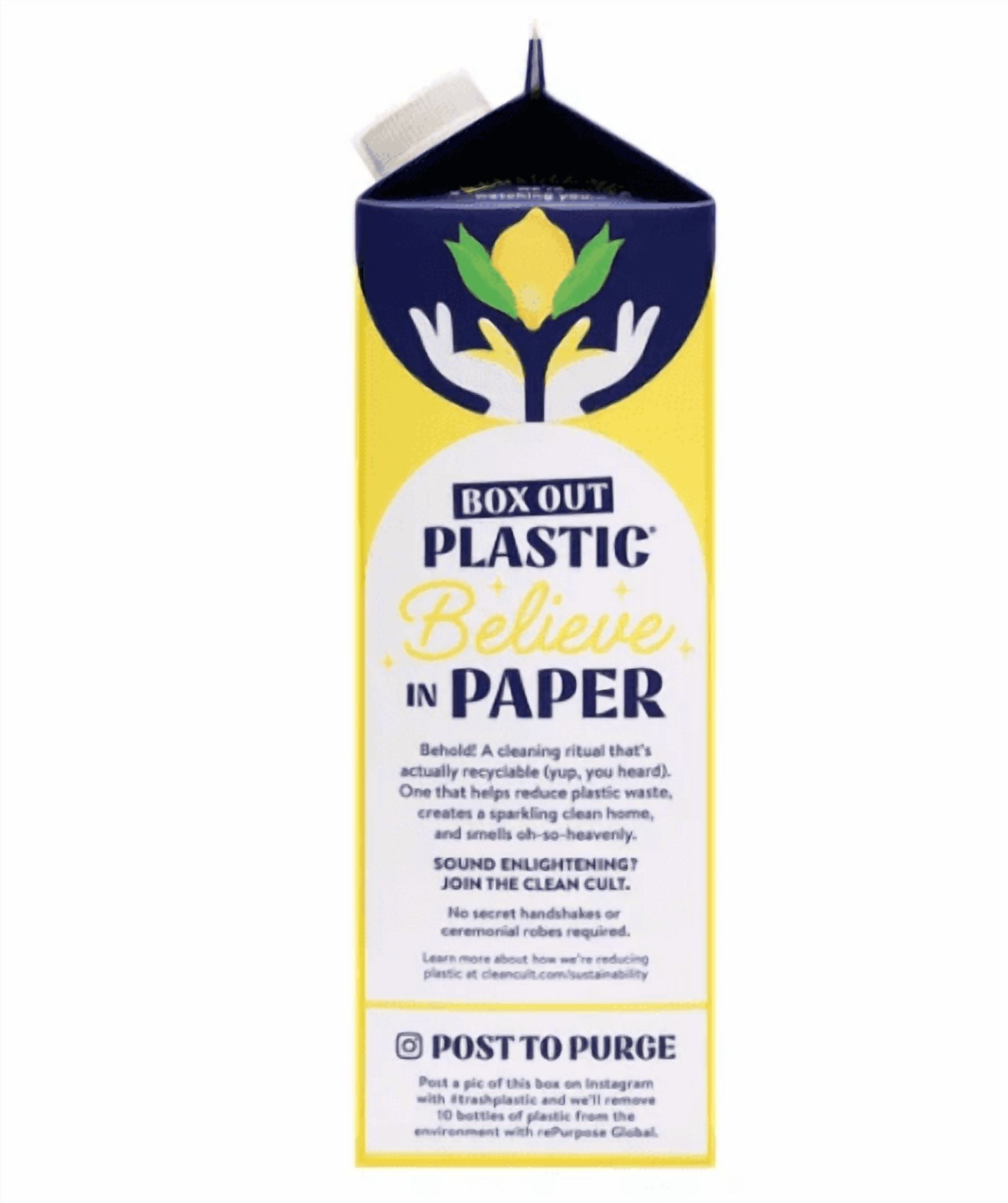 Cleancult Liquid Dish Soap, Lemon Verbena, 32 fl oz, 6-count
