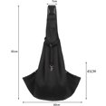 thumbnail image 2 of Bolsa de transporte para perros y gatos transpirable negra, bolso de hombro ajustable para perros, bolso de viaje para perros pequeños y medianos, 2 of 5