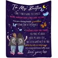 thumbnail image 1 of LHSHID Personalized Blanket to My Bestie from Best Sister Friend I Can't Find a Word to Express How Important You are to Me Perfect for Couch, 1 of 4