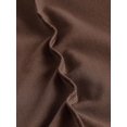 thumbnail image 3 of Chocolate Brown Womens Slim Fit Ruched Halter Mini Dress With Tiered Flounce Skirt, 3 of 4