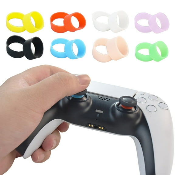 10 PCS Joystick Elastic Band Protector for PS4/PS5/Switch Pro Game Controller - Random Color-Multicolor