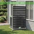thumbnail image 5 of ABORON Privacy Fence Panels for Outside, 38" W x 60" H Metal Panel Air Conditioner Fence Screen Trash Can Fences Pool Equipment Enclosure, No Dig Outdoor Fencing, 5 of 6
