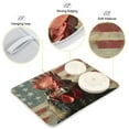 thumbnail image 4 of Retro Chicken with American Flag Dish Drying Mat 18x24 Absorbent Microfiber Draining Rack Pad for Kitchen Counter Sink, 4 of 8