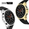 thumbnail image 3 of Compatible Samsung Galaxy Watch 46mm Case 2018 ( for SM-R805 and SM-R800 and Gear S3 Frontier SM-R760 ) , (2 Packs) Soft TPU Smart Shockproof Case Cover Bumper Protector(Clear+Gold), 3 of 7
