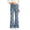 Blue-29, variant on VIPOIN Girls' Boho Flare Pants Floral Print Vintage Y2K Style Bell Bottom Stretchy Trousers
