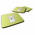 thumbnail image 1 of ""Caroline'S Treasures Bb1288Fc Posavasos De Espuma Westie Verde Lima Con Tablero De Ajedrez (Juego De 4) 3.5"""" H X 3.5""" W Multicolor"", 1 of 1