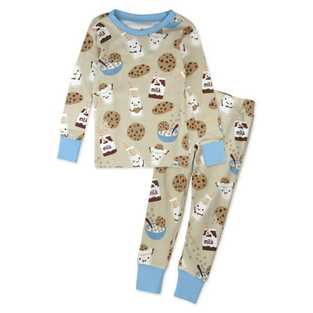 Honest Baby Clothing Organic Cotton Boy or Girl 2-Piece Long Sleeve Pajama Set, 12 Months to 7 Years