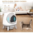 thumbnail image 4 of -Cleaning Litter Box with App Control and Safety Sensor |Ideal for Multi- Households | Health Monitoring Features, Set Includes Leak-Proof Mat and Litter Bags, 4 of 6