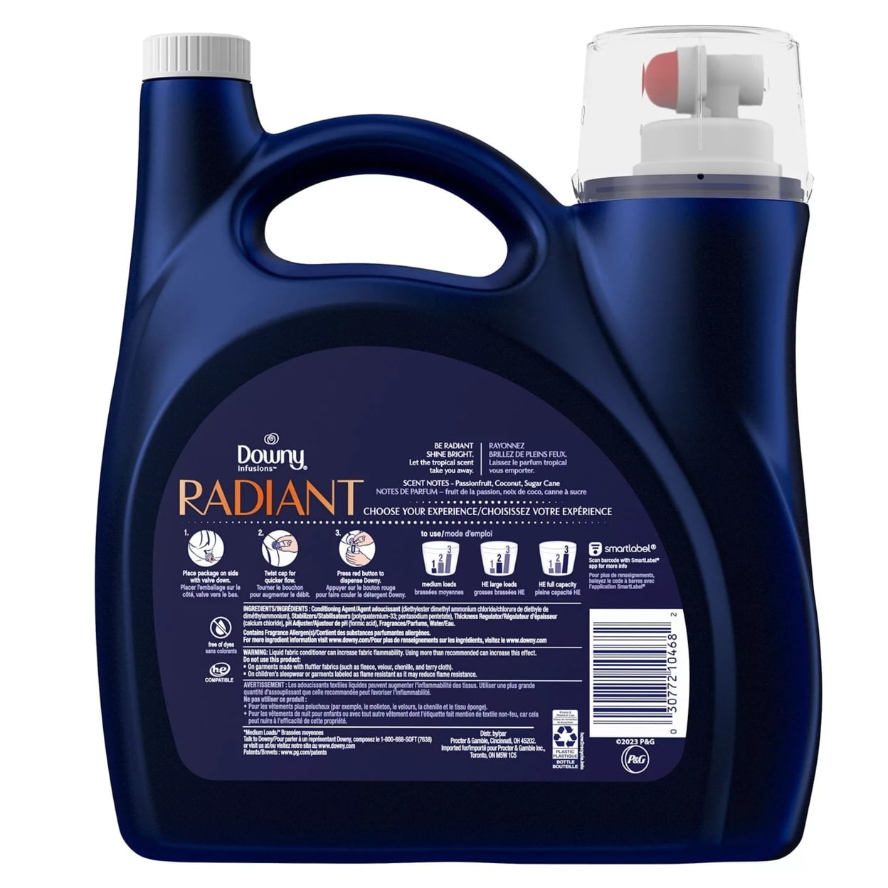 Downy Infusions Liquid Fabric Softener, Pineapple & Coconut (115 Oz