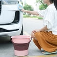 thumbnail image 4 of Jesscasday 16.8L Collapsible Bucket,Cleaning Bucket Mop Bucket Folding Foldable Small Plastic Water Supplies for Outdoor Garden, 4 of 12