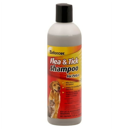 UPC: 0021709017359 | Enforcer Flea & Tick Pet Shampoo 16 Oz.
