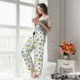 thumbnail image 4 of Uemuo Frog Wear Chef Hat Pattern Women's Wide Leg Palazzo Lounge Pants with Pockets Light Weight Loose Comfy Casual Pajama Pants-Small, 4 of 9