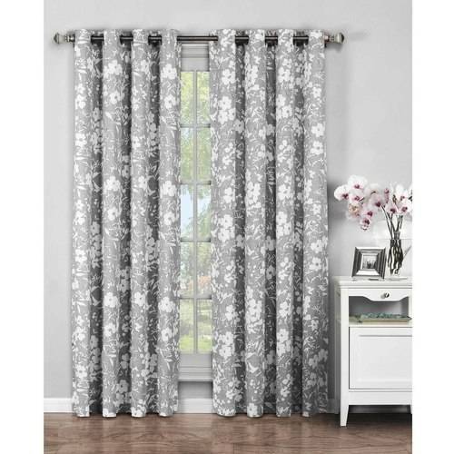 Florabotanica Printed Cotton Extra Wide Grommet Curtain Panel Pairs