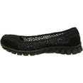 thumbnail image 7 of Skechers EZ Flex 2 Sweetpea Womens Slip On Ballet Flats Shoes Black 10 W US, 7 of 7