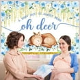 thumbnail image 5 of Oh Deer Baby Shower Backdrop A Baby Girl is Almost Here Baby Shower Backdrop Floral Golden Dots Girls Woodland Baby Shower Decorations Oh Deer Baby Shower Decorations for Girl, 5 of 6