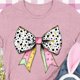 thumbnail image 5 of Camiseta de Cuello Redondo de Manga Corta de la Mujer, Top de Moda para Invierno Y Primavera Impresa de Navidad Casual 3/4, 5 of 7