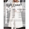 thumbnail image 6 of ZOELNIC Women's Knitted Sleeve Trench Coat Casual Zip Up Hooded Long Overcoat with Pockets, S, 6 of 6