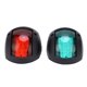 thumbnail image 5 of Luz LED de señal para yate y barco marino, lámpara de arco de navegación, luz roja y verde para tablero de barco, CC de 12V a 24V, 3W, color negro, 2 uds., 5 of 10