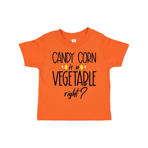 Inktastic Halloween Candy Corn is a Vegetable, Right? Boys or Girls Toddler T-Shirt