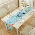 thumbnail image 2 of Dsscvnef Chemin de Table Moderne en Lin Motif Lapin Œuf pour Table de Printemps, 2 of 7