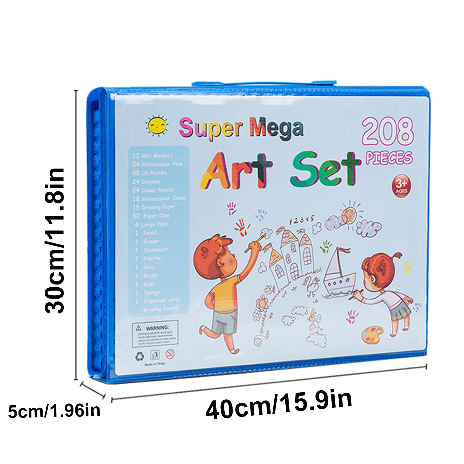 GP Life Art Supplies, 208 Pack Drawing Art Kit Gifts Art Set for Girls Boys Beginners, Deluxe Art Case Gift with Double Sided Trifold