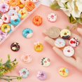 thumbnail image 3 of 56PCS 14 STYLES Donut Cabochon Donut Resin Charms 3d Cute Mini Donuts Dessert Cookies Sweet Flatback Charm Cabochons Bulk for Jewelry Making Scrapbooking Embellishments Cell Phone Case Diy for diy, 3 of 5
