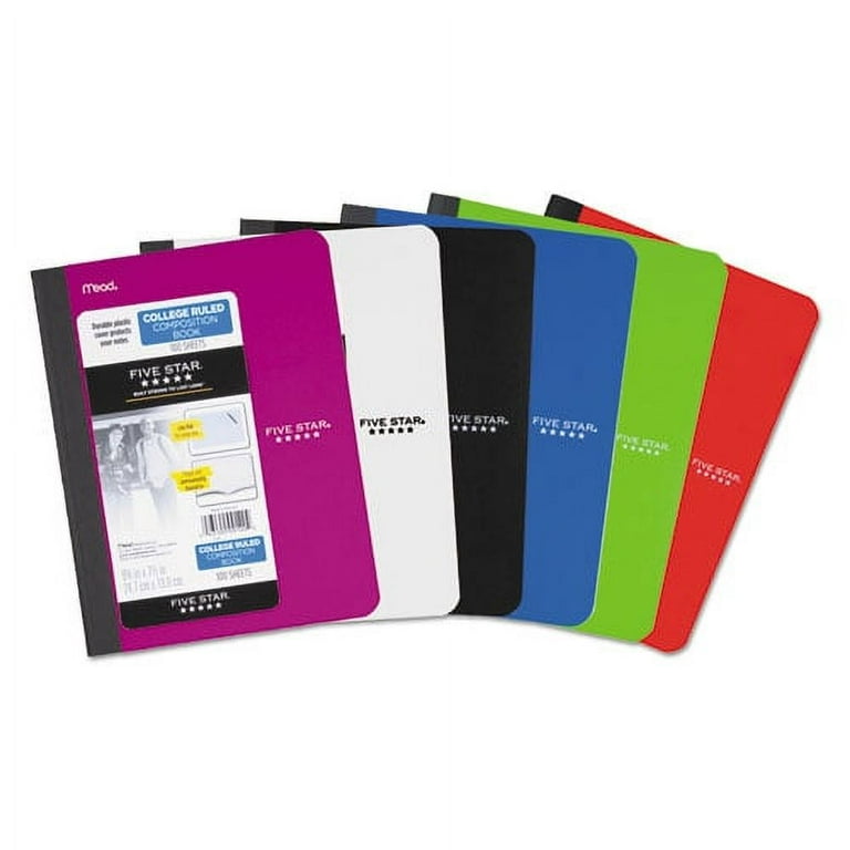 Poly Composition Book with Pockets, Medium/College Rule, Randomly Assorted Covers, 9.75 x 7.5, 100 Sheets Poly Composition Book with Pockets, Medium/College Rule, Randomly Assorted Covers, 9.75 x 7.5, 100 Sheets