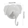thumbnail image 3 of Suction Cup Hooks Heavy Duty Vacuum Suction Shower Hooks Glass Suction Cup Hooks Bathroom Robe Hooks Reusable, No Hole Punched, for Garland Decoration(4PCS,White), 3 of 6