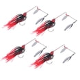 thumbnail image 4 of Fishing Rotating Sequin, Rubber Beard Wobbler Spinnerbait With Fishhook For Offshore Angling Red, 4 of 8