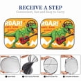 thumbnail image 6 of Rateoe Cool Dinosaur Playing Guitar Pattern 2 Piece Car Windshield Sun Shade Foldable | Front Windshield Shade for Sun, Heat and UV Rays | Sunshade for Car Front Window-Large, 6 of 6
