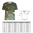 thumbnail image 2 of Lucky Koi Fish Lotus Leaf Women's Short Sleeve T-Shirt Crew Neck Casual Summer Trendy Loose Fit Tops, 2 of 6