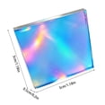 thumbnail image 2 of YWIYIUD 50/100/200/300/500PCS 1.18x1.18inch Mini Rainbow Squares Suitable for DIY Crafts Light Shadow Artwork and Decorative Projects Double Sided Colorful Squares, 2 of 8