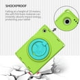 thumbnail image 4 of SaniMore Case for Samsung Galaxy Tab A8 10.5 inch 2022 SM-X200/SM-X205, Kid-friendly EVA Shockproof Anti-drop Case with Shoulder Strap Screen Protector Handle Stand Dual-layer Protective Case, Green, 4 of 7