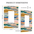thumbnail image 3 of DouZhe 1-Gang Decorator/Rocker Wallplate, Creativity Leopard Stripes Decorative Wall Plates, 3 of 7