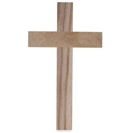Wooden Cross Designs - Blank Unfinished Wooden Cross 9.5 Inches