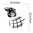 thumbnail image 4 of Sports Wall Decals for Boys Bedroom - Volleyball on Fire DIY & Creativity Boy Girl Bedroom Wall Sticker - Size: 18 In x 20 In, 4 of 4