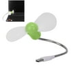 thumbnail image 2 of USB Rechargeable Mini Portable Fan Handheld Travel Folding Fans for Home Office, USB Fan Clip Desk Personal Fan, Table Fans - Green, 2 of 4