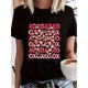 thumbnail image 1 of Valentine'S Day Golden Bow Print Women'S T-shirt - Comfortable, Round Neck, Short Sleeve Casual T-shirt Tee For Adult, Men, Women, Teen, Teenager, Adolescent, Youth, 1 of 6