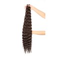 thumbnail image 4 of Brazilian Wavy Human Hair Bundles Natural Black Weave Wig For Women Full And Thick, 4 of 6
