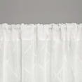 thumbnail image 3 of Madison Park Irina Diamond Pattern Adult Indoor Sheer Window Curtain Panel 50"x95" White, 3 of 5