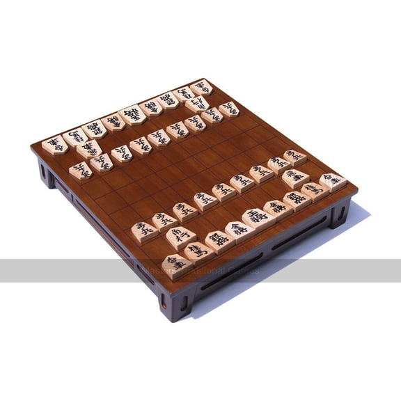 Philos Shogi Set With Raized Wooden Board and Storage Drawer