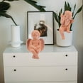thumbnail image 3 of 2pcs Adorable Angel Adornments Pottery Small Angel Flowerpot Decoration For Home, 3 of 9