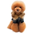 thumbnail image 2 of Abrigo para perro, ropa de invierno para perros, abrigo cálido y cómodo para mascotas, abrigo para perro, negro, talla L, 2 of 5