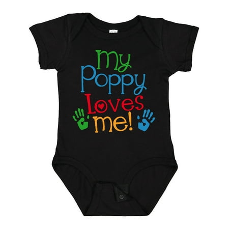 

Inktastic My Poppy Loves Me Boys or Girls Baby Bodysuit