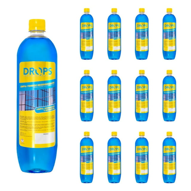 Drops Limpia Vidrios Desengrasante 1000 ml X12