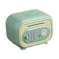 thumbnail image 4 of Alcancías electrónicas, cerradura con contraseña, bonita decoración para el hogar, caja de dinero automática, cajero automático, máquina de ahorros verde, 4 of 8