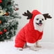 thumbnail image 4 of Greeniant Paquete de 2 Fiesta de Navidad Ropa para mascotas Invierno Cálido con capucha Terciopelo coralino Disfraces gruesos informales con sombrero Aseo de mascotas SG NO4 Greeniant PT000574-05, 4 of 6