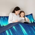 thumbnail image 5 of Homewish Gradient Aurora Bedding Comforter Set 2pcs for Female Men Adults,Starry Sky Twin Comforter Sets Microfiber,Abstract Ombre Breathable Bedding Set,Lightweight Room Decor,Reversible, 5 of 8