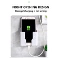 thumbnail image 3 of Universal Wall Mount Storage Box - No Drill Adhesive Remote Control Organizer for Home Office Desk, Car, - Sturdy Plastic Wall-Mounted Holder for Phones Pens Accessories, 3 of 7